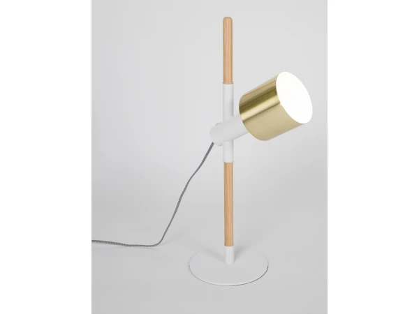 Zuiver Tafellamp IVY - Brass & White Wit 2 Zuiver Tafellamp IVY - Brass & White Wit - Afbeelding 2