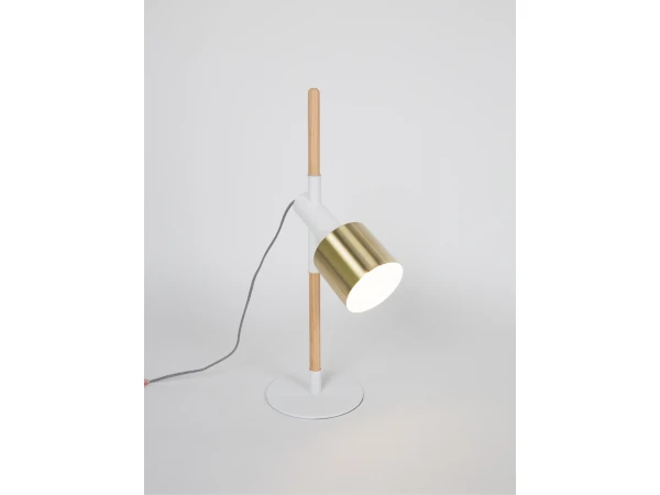 Zuiver Tafellamp IVY - Brass & White Wit 4 Zuiver Tafellamp IVY - Brass & White Wit - Afbeelding 4