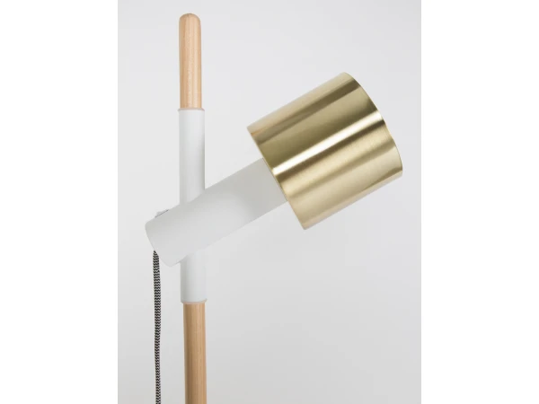 Zuiver Tafellamp IVY - Brass & White Wit 7 Zuiver Tafellamp IVY - Brass & White Wit - Afbeelding 7