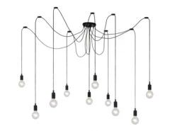 Hanglamp 10-lichts FIX MULTIPLE - Zwart Zwart