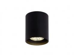 Plafondlamp BODI Rond 1x - Zwart Zwart