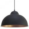 EGLO Hanglamp VINTAGE/TRURO - Zwart/Koper Zwart