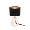 EGLO Tafellamp CARLTON 2 - Zwart/koper Zwart