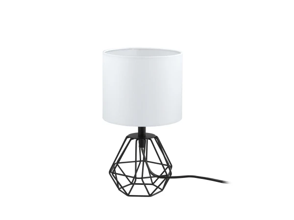 EGLO Tafellamp CARLTON 2 - Wit/zwart Wit 1 EGLO Tafellamp CARLTON 2 - Wit/zwart Wit