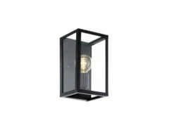 EGLO Wandlamp CHARTERHOUSE - Zwart/Glas Zwart