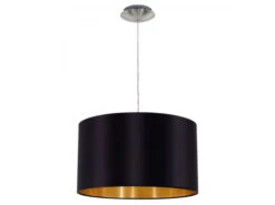 EGLO Hanglamp MASERLO - Zwart/Goud Zwart