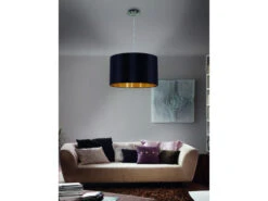 EGLO Hanglamp MASERLO - Zwart/Goud Zwart -Verlichtingswinkel Van Hoge Kwaliteit 1481 deba meubelen verlichting eglo maserlo