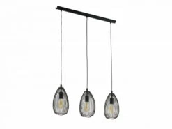EGLO Hanglamp CLEVEDON - Zwart Zwart