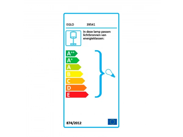 EGLO Tafellamp POLVERARA - Amber/zwart Glas 2 EGLO Tafellamp POLVERARA - Amber/zwart Glas - Afbeelding 2