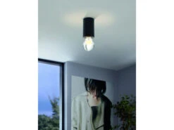 EGLO Plafondlamp SALUZZO - Zwart Zwart 3 EGLO Plafondlamp SALUZZO - Zwart Zwart -Verlichtingswinkel Van Hoge Kwaliteit eglo saluzzo 43179