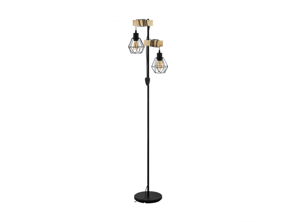 EGLO Vloerlamp TOWNSHEND 5 - Zwart Zwart 1 EGLO Vloerlamp TOWNSHEND 5 - Zwart Zwart