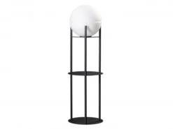 Vloerlamp GLOW - Zwart/wit Zwart