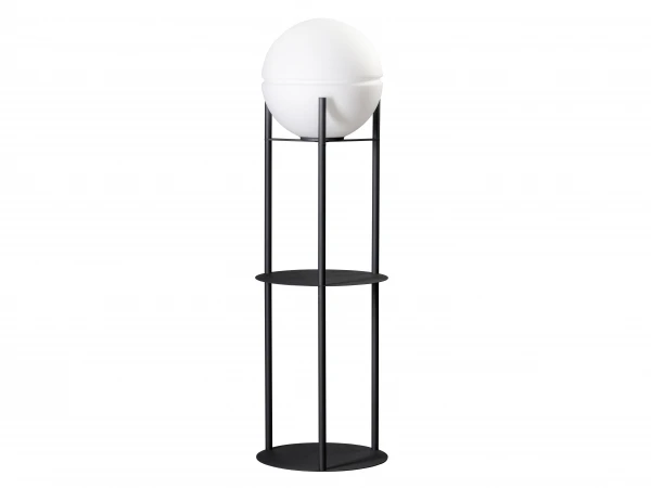 Vloerlamp GLOW - Zwart/wit Zwart 1 Vloerlamp GLOW - Zwart/wit Zwart