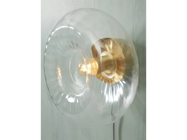 Wandlamp BRUSSELS Goud/Transparant Goud 2 Wandlamp BRUSSELS Goud/Transparant Goud - Afbeelding 2