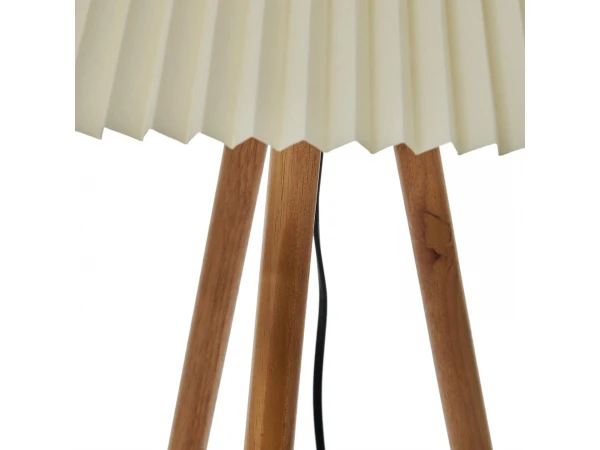 Vloerlamp BENICARLO - Massief Rubberhout Hout 6 Vloerlamp BENICARLO - Massief Rubberhout Hout - Afbeelding 6