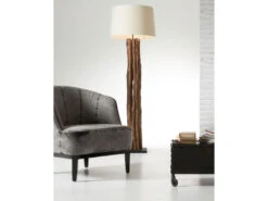 Vloerlamp LLEWOP - Ivory Hout -Verlichtingswinkel Van Hoge Kwaliteit kave home llewop 32054