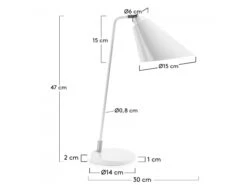 Tafellamp TIPIR - Wit Wit 7 Tafellamp TIPIR - Wit Wit -Verlichtingswinkel Van Hoge Kwaliteit kave home tipir 71716