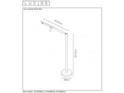 Leeslamp BERGAMO LED - Zwart Zwart 13 Leeslamp BERGAMO LED - Zwart Zwart -Verlichtingswinkel Van Hoge Kwaliteit lucide bergamo led 28956