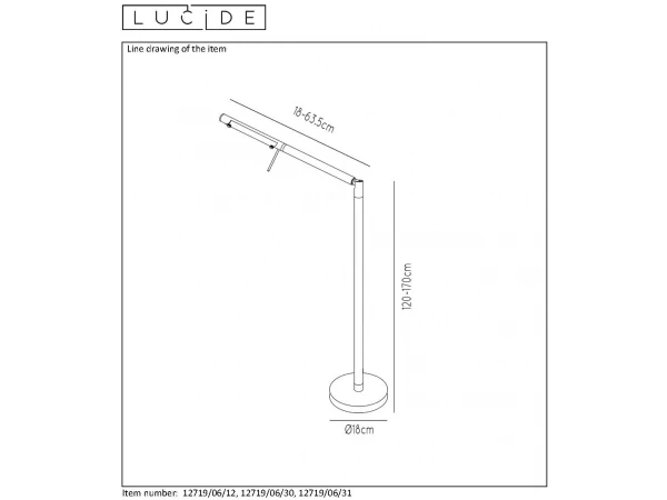 Leeslamp BERGAMO LED - Zwart Zwart 7 Leeslamp BERGAMO LED - Zwart Zwart - Afbeelding 7