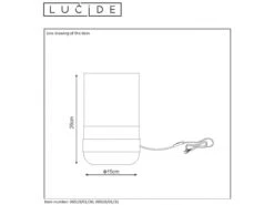 Tafellamp CENTUR - Glas Glas -Verlichtingswinkel Van Hoge Kwaliteit lucide centur 25716