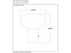 Tafellamp CHARLIZE - Groen Groen -Verlichtingswinkel Van Hoge Kwaliteit lucide charlize 26047