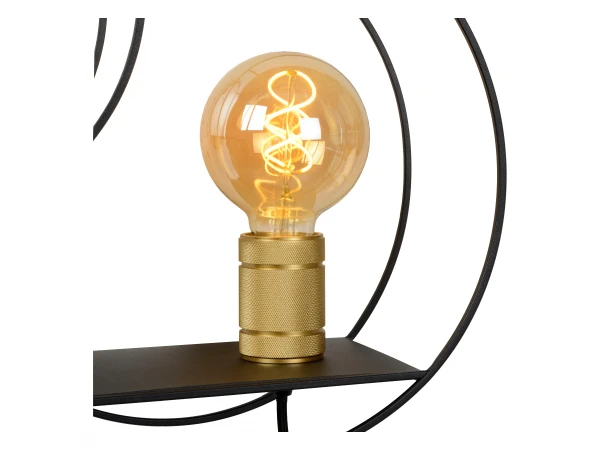 Wandlamp CIRCLE - Zwart/goud Zwart 3 Wandlamp CIRCLE - Zwart/goud Zwart - Afbeelding 3