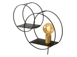 Wandlamp CIRCLE - Zwart/goud Zwart 11 Wandlamp CIRCLE - Zwart/goud Zwart -Verlichtingswinkel Van Hoge Kwaliteit lucide circle 52203