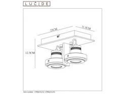 Spot LANDA II 2x - Wit Wit 11 Spot LANDA II 2x - Wit Wit -Verlichtingswinkel Van Hoge Kwaliteit lucide landa ii 39323 1