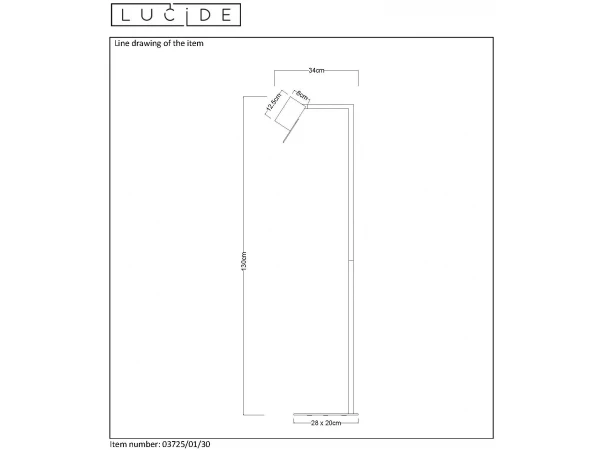 Vloerlamp LESLEY - Zwart Zwart 8 Vloerlamp LESLEY - Zwart Zwart - Afbeelding 8