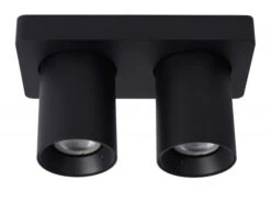 Plafondspot NIGEL 2x - Zwart Zwart 9 Plafondspot NIGEL 2x - Zwart Zwart -Verlichtingswinkel Van Hoge Kwaliteit lucide nigel 40063