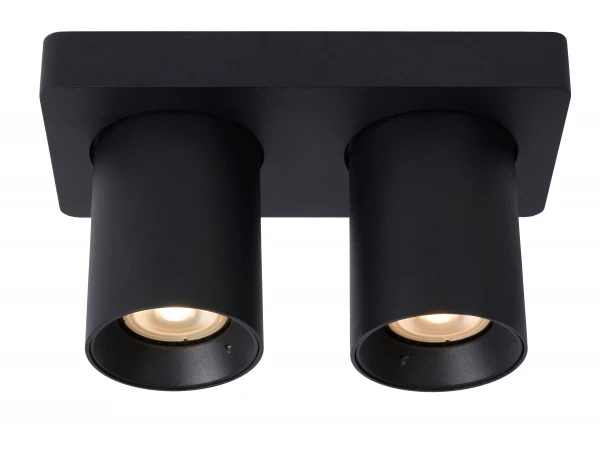 Plafondspot NIGEL 2x - Zwart Zwart 2 Plafondspot NIGEL 2x - Zwart Zwart - Afbeelding 2