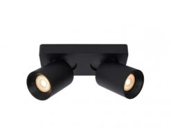 Plafondspot NIGEL 2x - Zwart Zwart