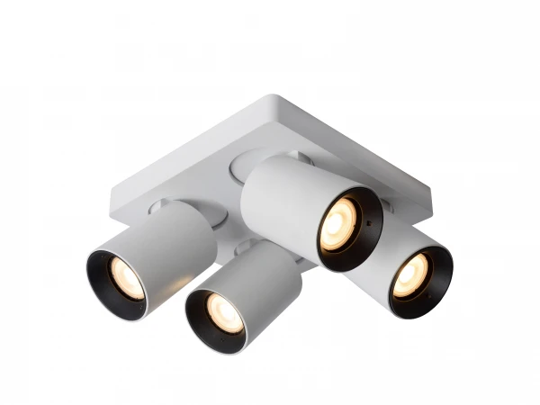 Plafondspot NIGEL 4x - Wit Wit 1 Plafondspot NIGEL 4x - Wit Wit