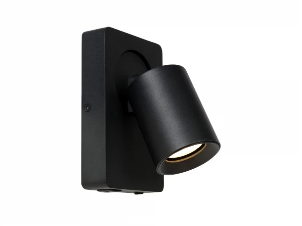 Wandspot NIGEL Met USB Oplaadpunt - Zwart Zwart 1 Wandspot NIGEL Met USB Oplaadpunt - Zwart Zwart