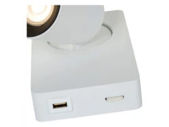 Wandspot NIGEL Met USB Oplaadpunt - Wit Wit 11 Wandspot NIGEL Met USB Oplaadpunt - Wit Wit -Verlichtingswinkel Van Hoge Kwaliteit lucide nigel 52698