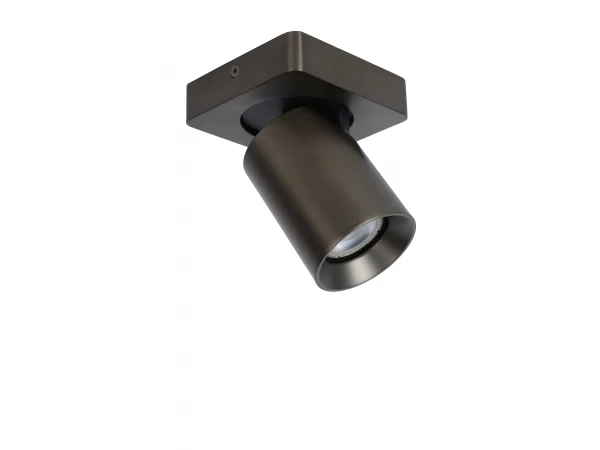 Plafondspot NIGEL 1x - Zwart Staal Rvs 4 Plafondspot NIGEL 1x - Zwart Staal Rvs - Afbeelding 4