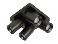 Plafondspot NIGEL 4x - Zwart Staal Rvs 11 Plafondspot NIGEL 4x - Zwart Staal Rvs -Verlichtingswinkel Van Hoge Kwaliteit lucide nigel 54749