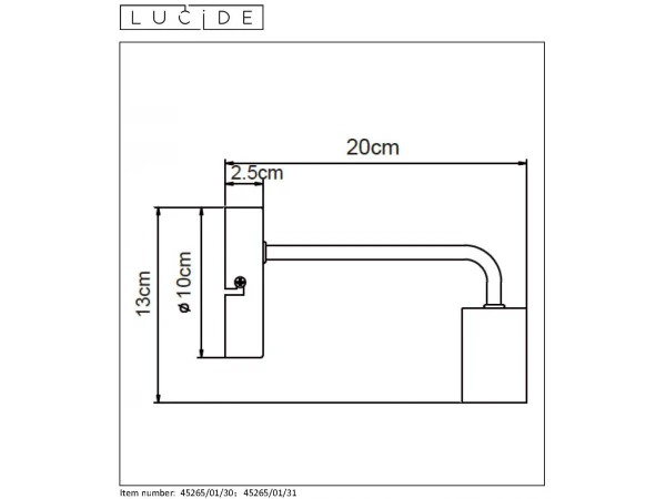 Muurlamp SCOTT - Zwart Zwart 5 Muurlamp SCOTT - Zwart Zwart - Afbeelding 5