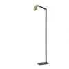 Vloerlamp SYBIL - Zwart/messing Zwart