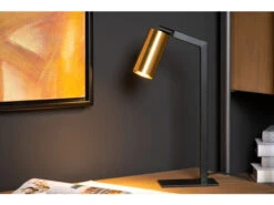 Tafellamp SYBIL - Zwart/messing Zwart -Verlichtingswinkel Van Hoge Kwaliteit lucide sybil 52169