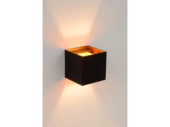 Wandlamp XIO - Zwart/goud Zwart -Verlichtingswinkel Van Hoge Kwaliteit lucide xio 28964