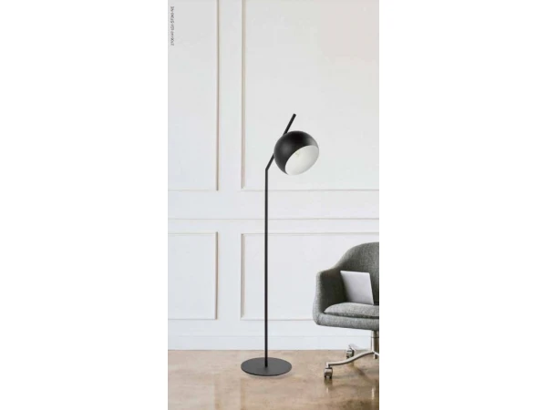 Vloerlamp GUGGENHEIM - Zwart Zwart 2 Vloerlamp GUGGENHEIM - Zwart Zwart - Afbeelding 2