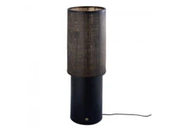 Vloerlamp JARNE - Zwart/Bruin Zwart -Verlichtingswinkel Van Hoge Kwaliteit ptmd jarne 70167