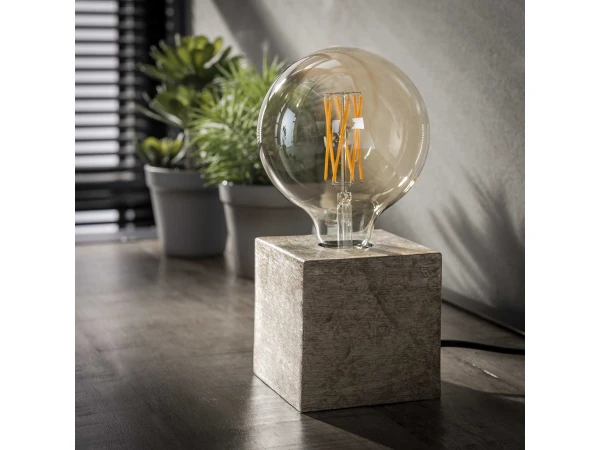 Tafellamp BLOCK - Antiek Nikkel Grijs 3 Tafellamp BLOCK - Antiek Nikkel Grijs - Afbeelding 3