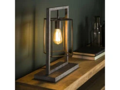 Tafellamp CUBIC TOWER - Oud Zilver Zilver