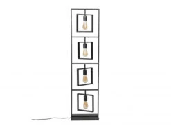 Vloerlamp TURN SQUARE - Charcoal Zwart
