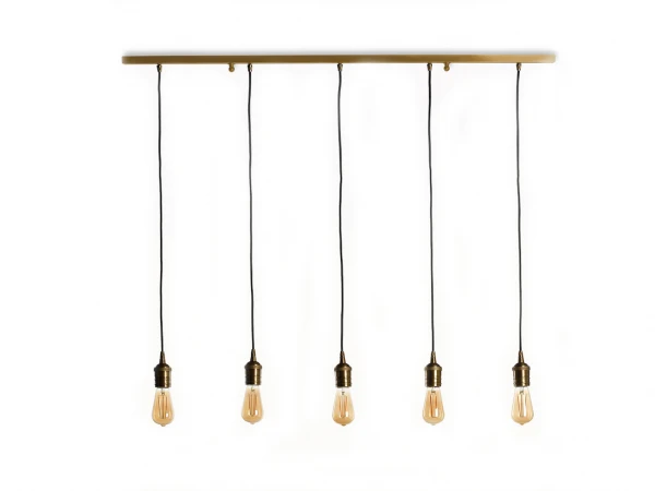 Hanglamp CORDOBA 5x - Vintage Brons 1 Hanglamp CORDOBA 5x - Vintage Brons