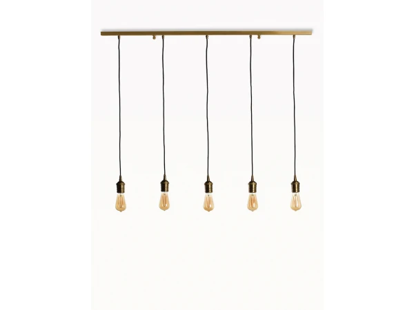 Hanglamp CORDOBA 5x - Vintage Brons 2 Hanglamp CORDOBA 5x - Vintage Brons - Afbeelding 2