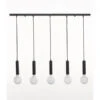 Hanglamp TUBO 5x - Roest Zwart