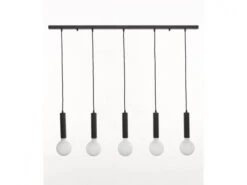 Hanglamp TUBO 5x - Roest Zwart